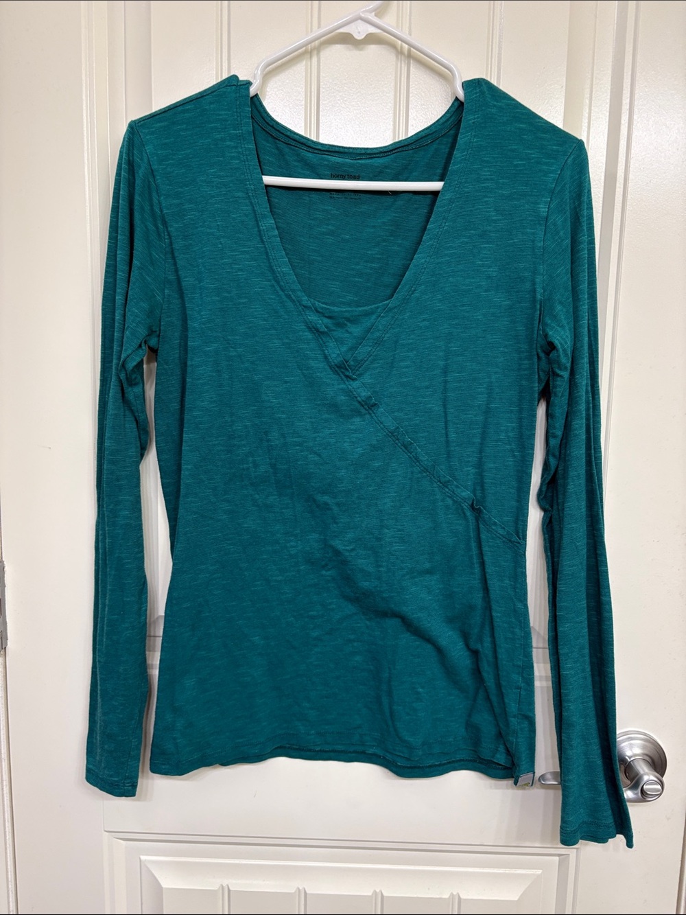 Horny Toad / Toad&Co. Teal Long-Sleeve V-Neck Top